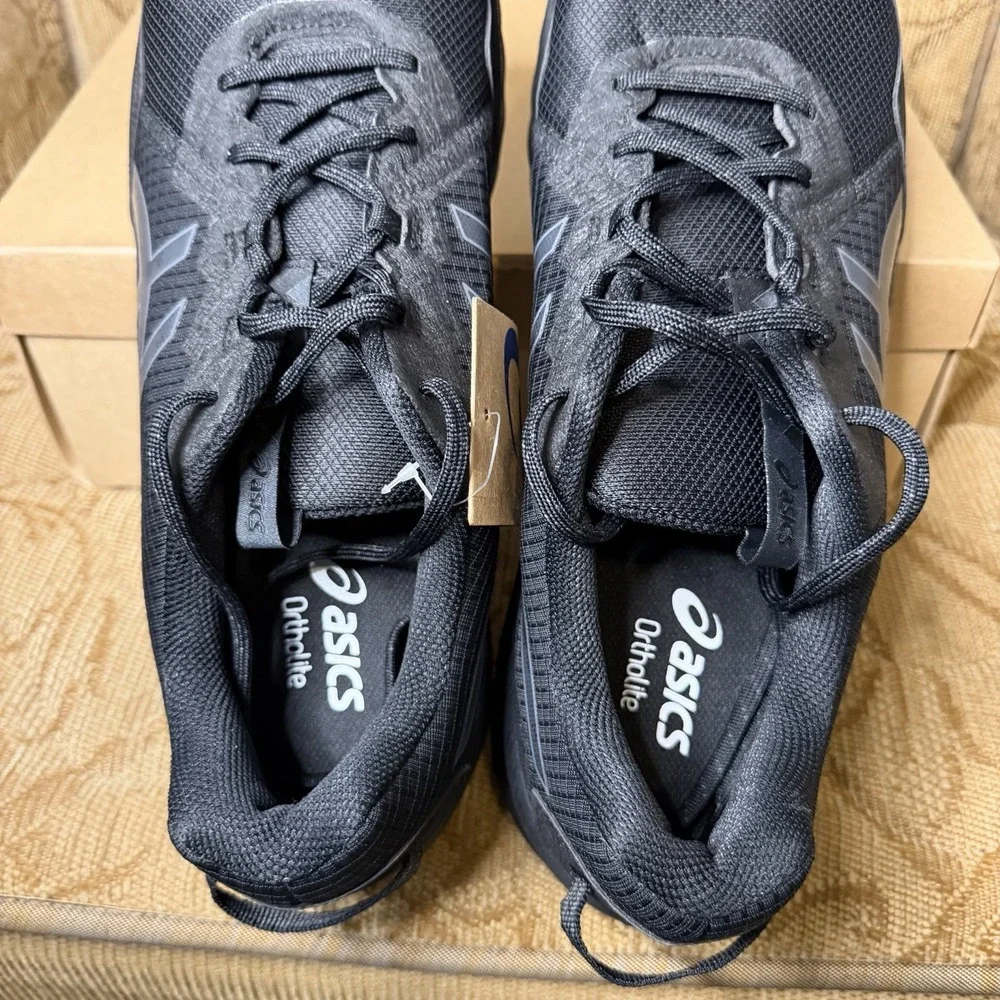 ASICS Gel-Venture 10 Black Graphite Grey 1011B967 Men's Size 15 Trail Shoes New